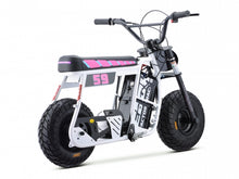 Load image into Gallery viewer, Dragster White Electric Mini Bike