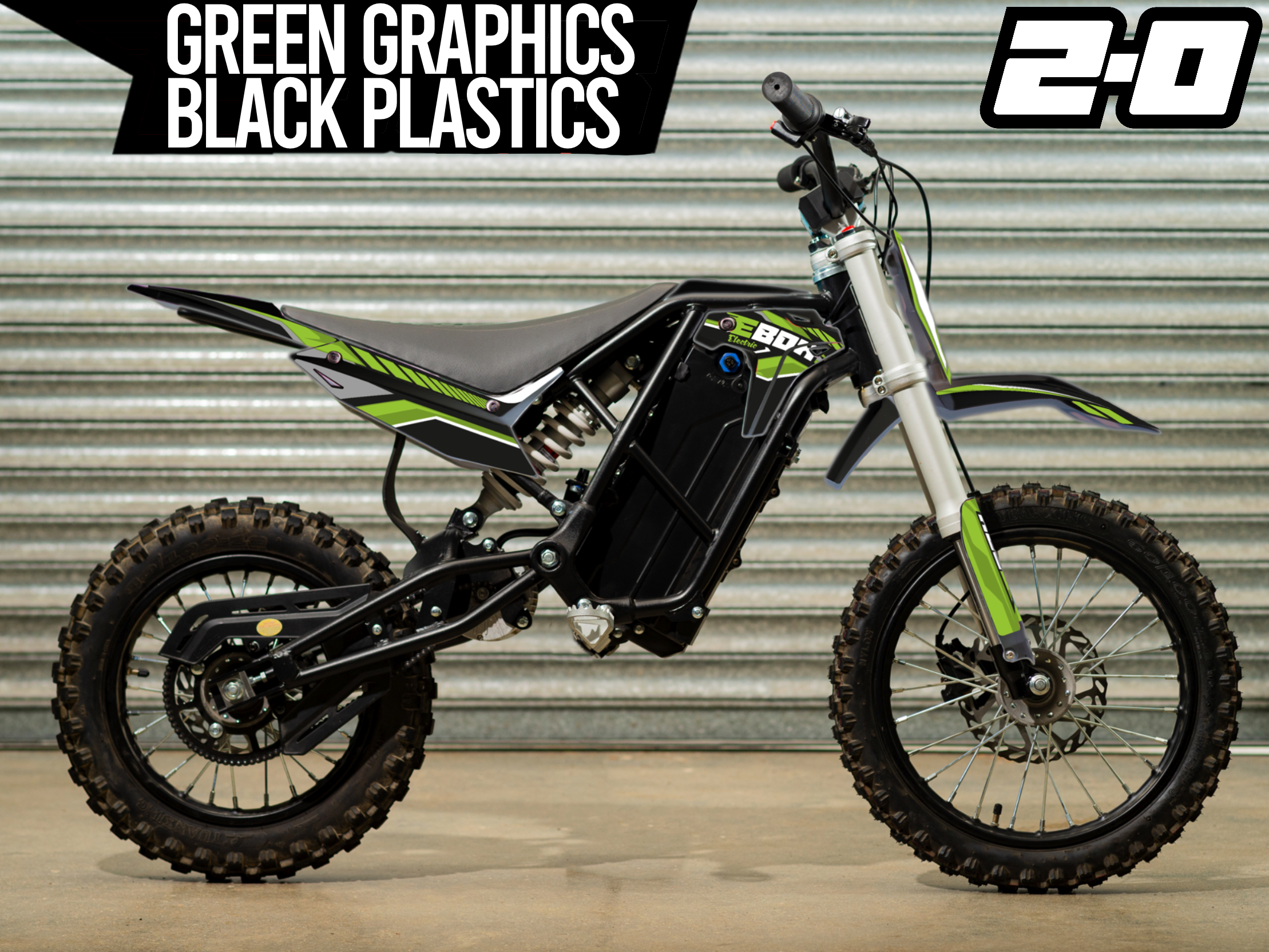 Green electric dirt bike outlet