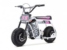 Load image into Gallery viewer, Dragster White Electric Mini Bike
