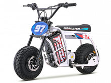 Load image into Gallery viewer, Dragster White Electric Mini Bike
