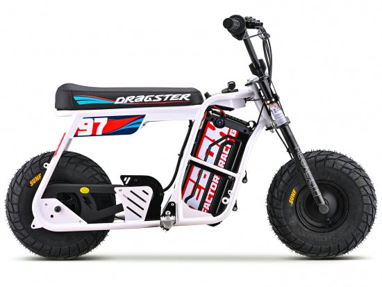 Dragster White Electric Mini Bike